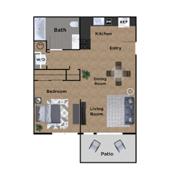 Pioneer Meadows Studio Floor Plan
