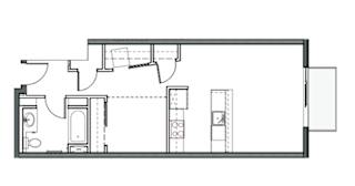 REO Flats One Bedroom Floor Plan