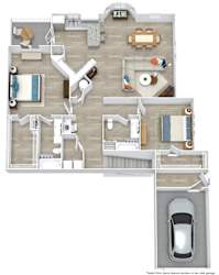 Satori Olathe Apartments in Kansas 2 Bedroom Floor Plan