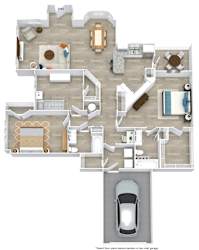Satori Olathe Apartments in Kansas 3 Bedroom Floor Plan