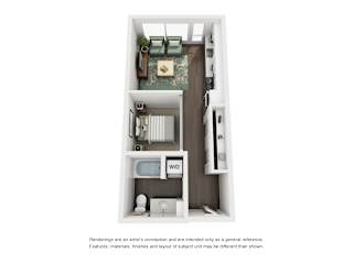 Floor Plan Open 1x1 MFTE