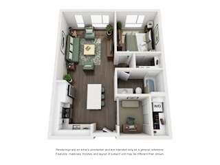 Floor Plan 1x1 MFTE