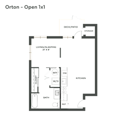 Sumner Mill Apartments 2D Floor Plan Orton