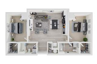 The Annex Bozeman 2x2 Floor Plan