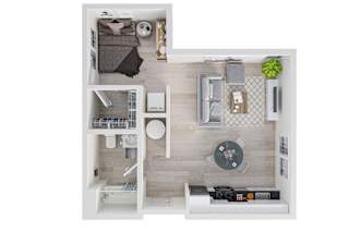 The Annex Bozeman Studio B Floorplan