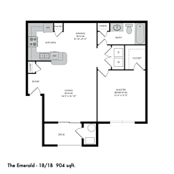 Emerald Floor Plan at The Crossings at Chapel Hill, Washington, 99301