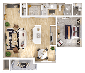 The Goat at Broadmoor in Pasco, Washington A2 Floor Plan
