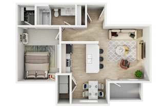 The Goat at Broadmoor in Pasco, Washington A1 Floor Plan