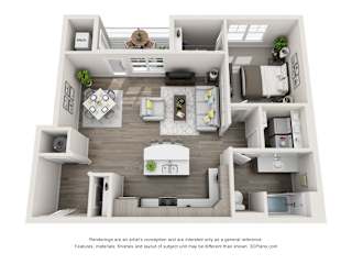 The Lakes at Eagle 1x1 A Floor Plan