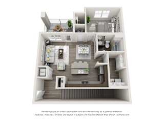 The Lakes at Eagle 1x1 BFG Floor Plan