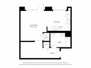 Meadowlark at Fairview Apartments in Fairview, Oregon Live Work Floor Plan