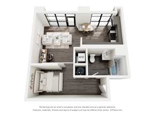 Meadowlark at Fairview Apartments in Fairview, Oregon Live Work Floor Plan
