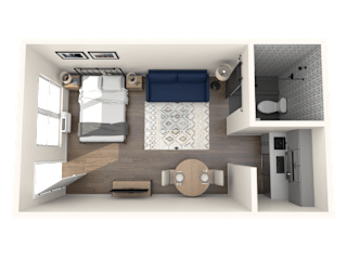 The Prospect Studio Floor Plan