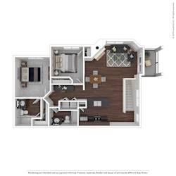 A floor plan of a house with a kitchen, living room, dining room, and two bedrooms.