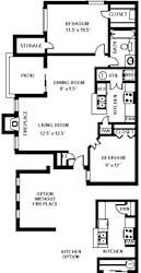 Fulton's Crossing and Landing 2D Floor Plan -  The Westbury 2b1b