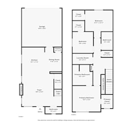 Thrive at Green Mountain Townhomes in Camas, WA Three Bedroom Floor Plan