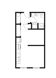 Tilian Open 1x1 Floor Plan