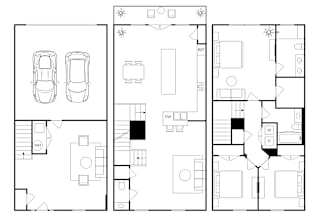Towns at Andrew's Park 3 Bedroom 2D Model