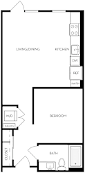 Trovita Rio Apartments in Tempe, Arizona Studio B4 Floor Plan