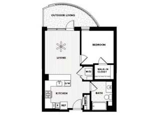 Vinz on Fairfax Apartments in Los Angeles, California A8 Floor Plan