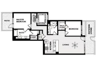 Vinz on Fairfax Apartments in Los Angeles, California C13 Floor Plan