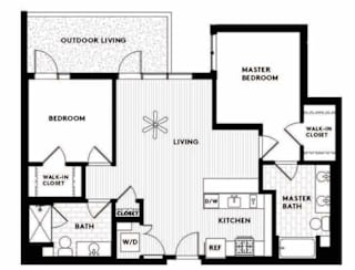 Vinz on Fairfax Apartments in Los Angeles, California C3 Floor Plan