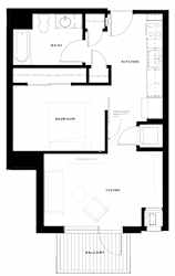 Alton Heights in Kansas City, Missouri One Bedroom Floor Plan
