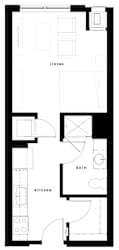 Alton Heights in Kansas City, Missouri Studio Floor Plan
