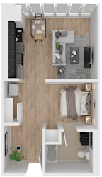 Yard Apartments Studio G Floor Plan