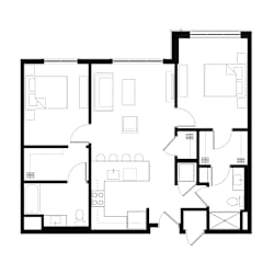Zen Apartments Blue Lace Agate Floor Plan