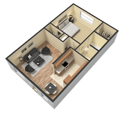 Floor Plan One Bedroom
