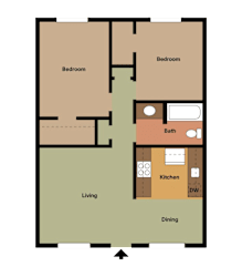 Floor Plan Two Bedroom