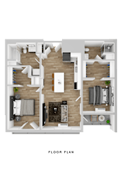 A detailed floor plan of a house layout.