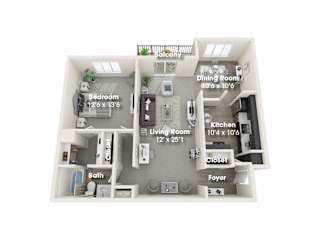 1 Bed 1 Bath Apartment