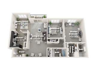 2 Bed 2 Bath Apartment