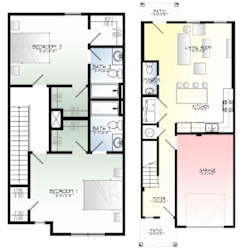 2 Bedroom Townhomes Garage Included