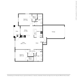 2 Bedroom Apartment with Attached Garage  at Centennial Park Apartments, Overland Park
