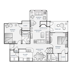 CHARLESTON Floor Plan at The Crest at Berkeley Lake, Duluth, Georgia