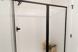 Glass Enclosed Shower at District at Riverside Apartments, Chattanooga, TN