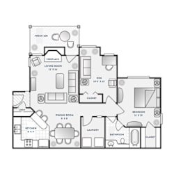 DRAYTON Floor Plan at The Crest at Berkeley Lake, Duluth, GA