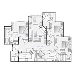 HABERSHAM Floor Plan at The Crest at Berkeley Lake, Duluth