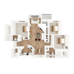 HABERSHAM Floor Plan at The Crest at Berkeley Lake, Duluth, 30096