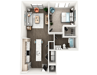 1 bed 1 bath G at The Wren Apartments, Lawrenceville , GA