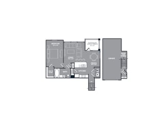 One Bed One Bath Floor Plan One Bed One Bath Floor Plan at Mansions Lakeway, Lakeway, 78738