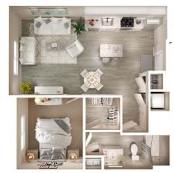A3 Floor Plan at Walcott Jeffersonville, Jeffersonville, IN, 47130