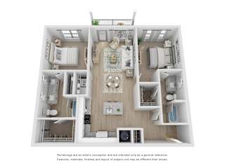 B2 2 Bedroom 2 Bathroom