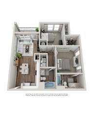 B1 Floor  plan 2 bed 2 bath