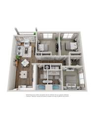C1 3 bed, 3 bath