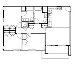 Willow View floorplan image of 3-bedroom A