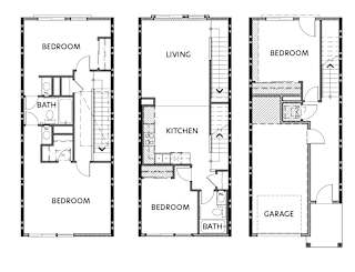 Beacon Villa 4 Bed 2 Bath Townhome 1580-1685SF